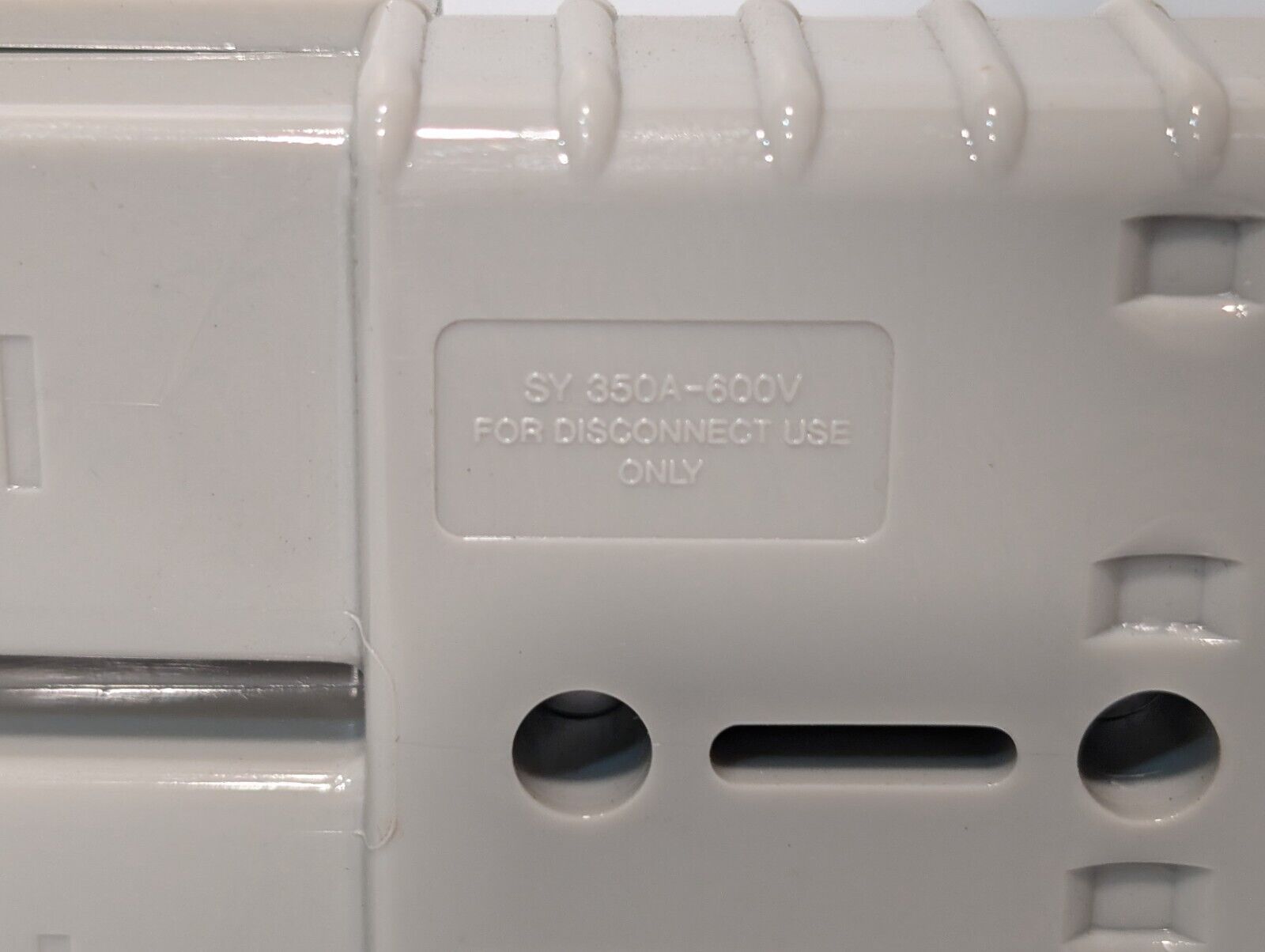 SMH 6A071, SY6320G1, SY350A-600V 2/0 Breakaway Gray Forklift Power Connector