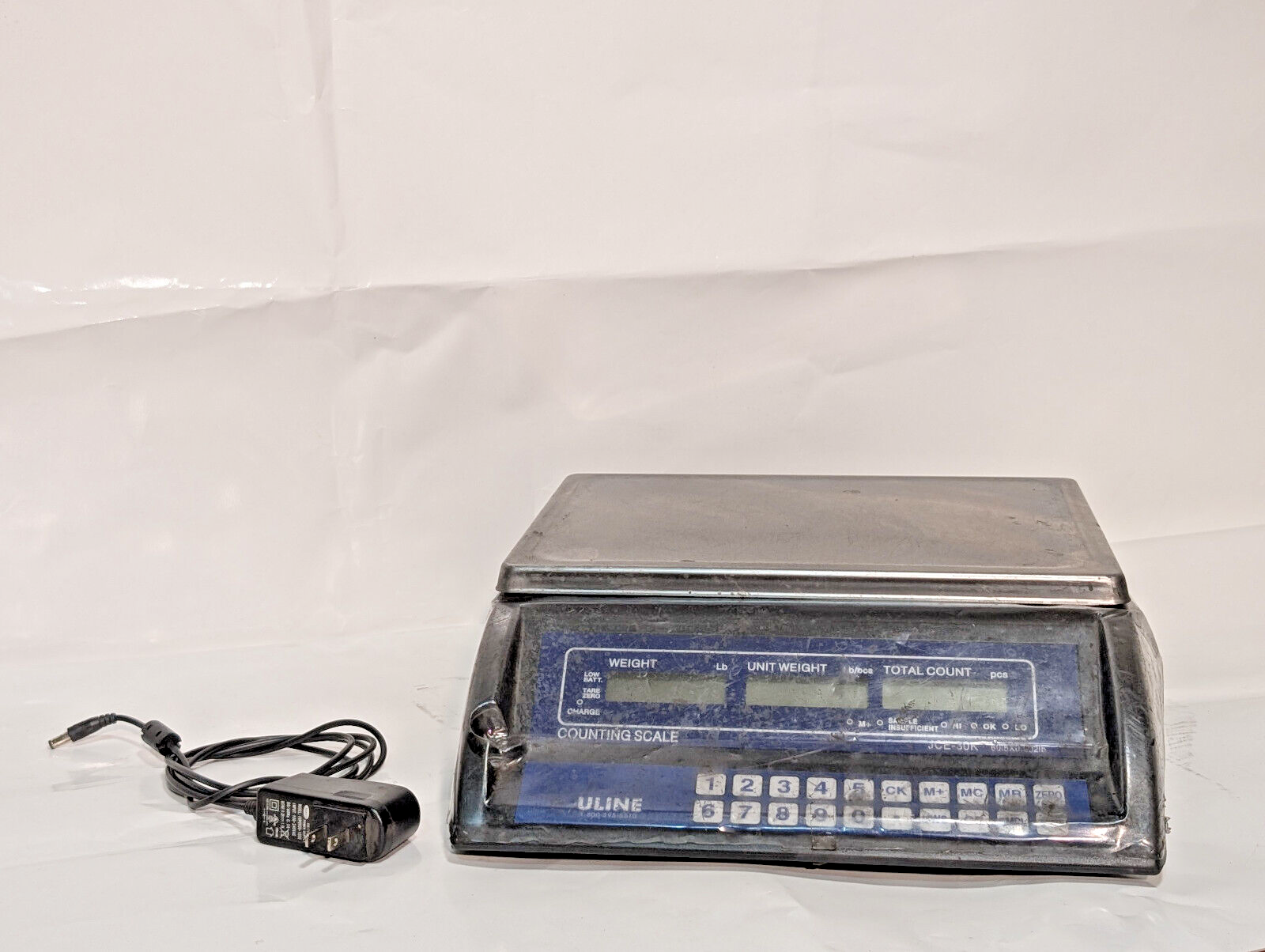 Uline JCE-30K Counting Scale, Plug, 60lbx0.002lb, Working