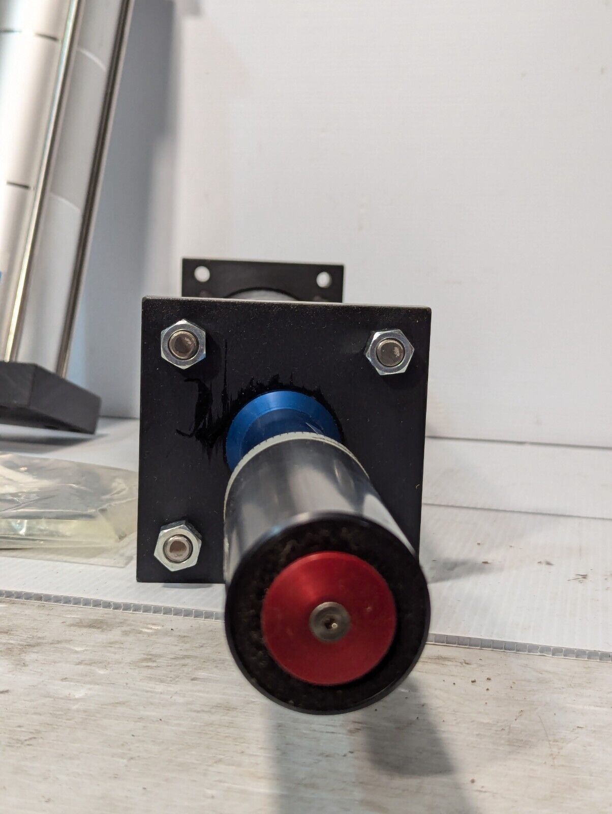 Fabco Air Dial-A-Stroke MP4X4X3X1FFA-TF-AS-E-MR pneumatic cylinder, Pancake Line