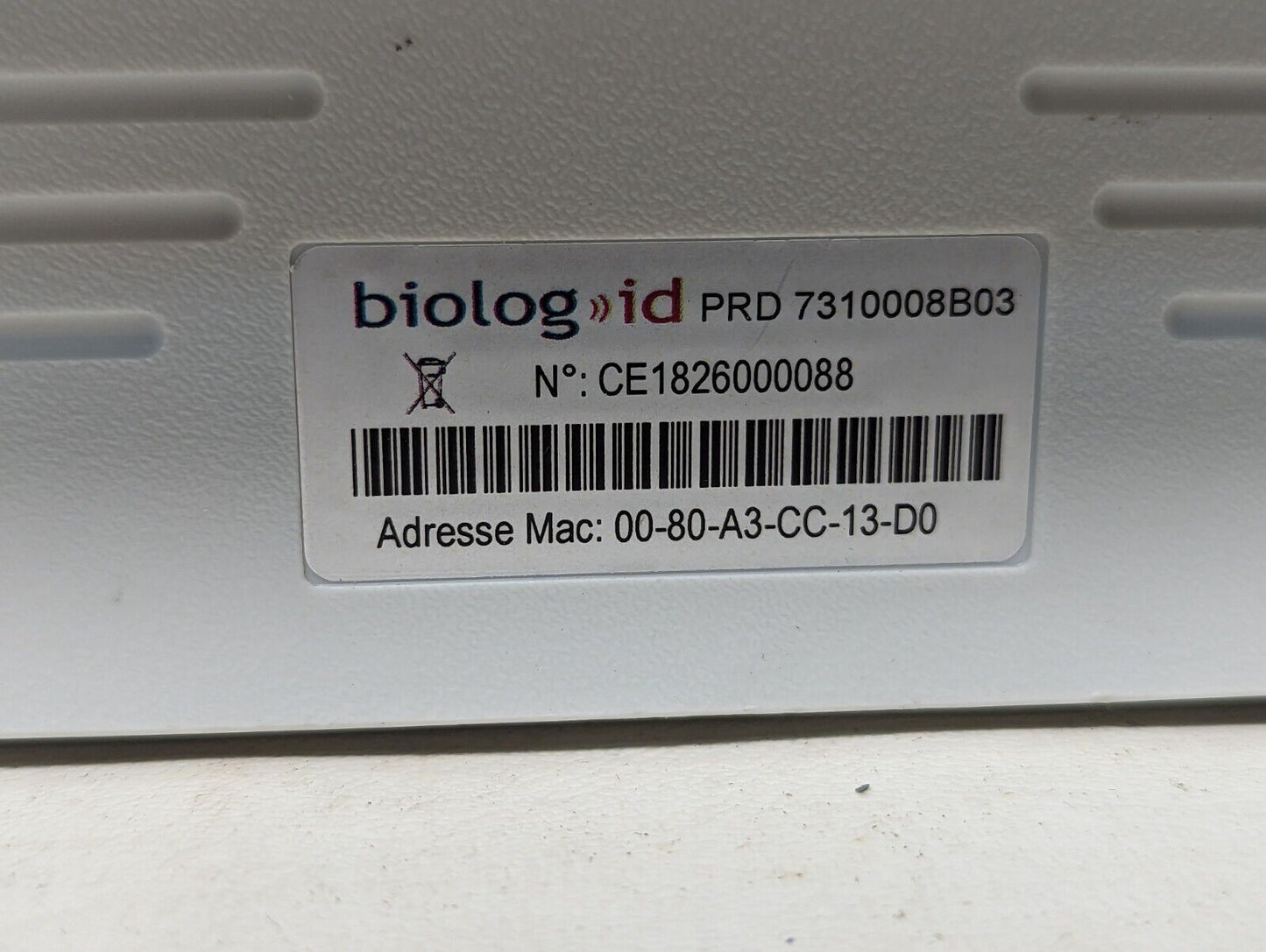 biolog id PRD7310008B03 table top RFID reader