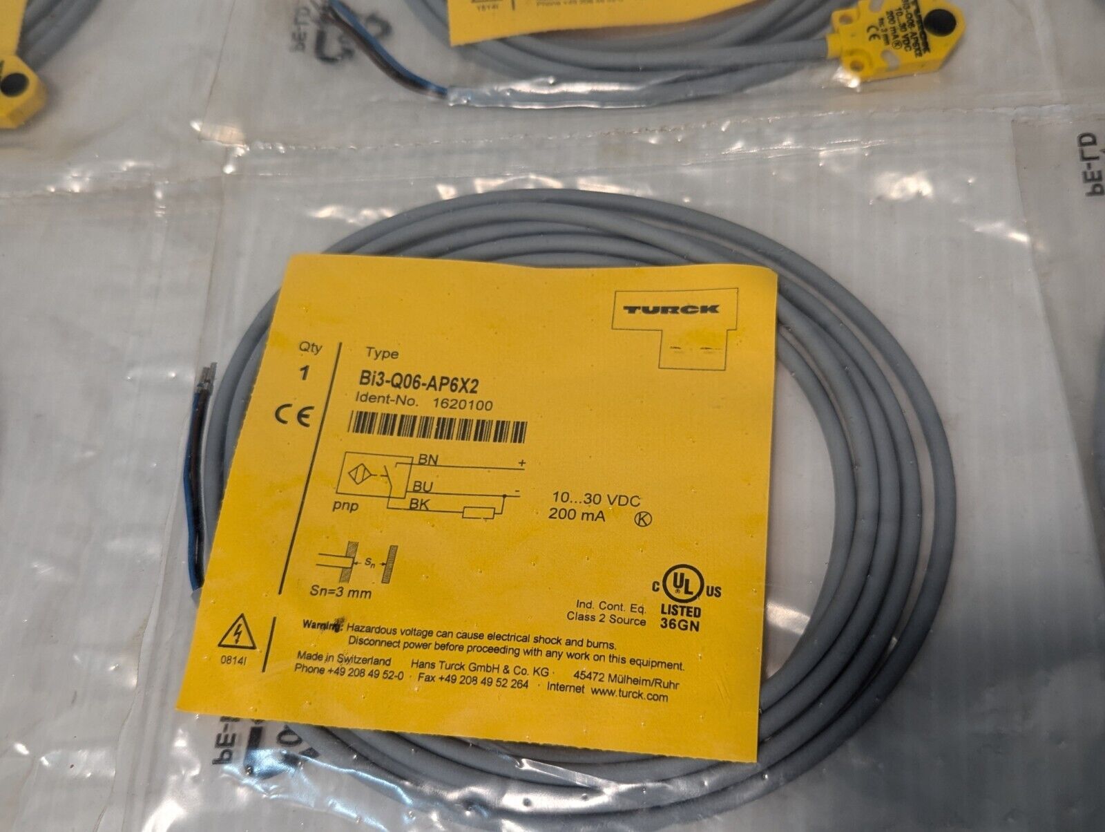 Turck Bi3-Q06-AP6X2 Proximity Switch Sensor - Free Shipping+Returns