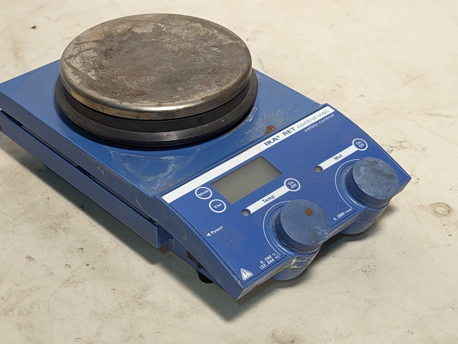 IKA RET CV S1 stirring hot plate, no power cable