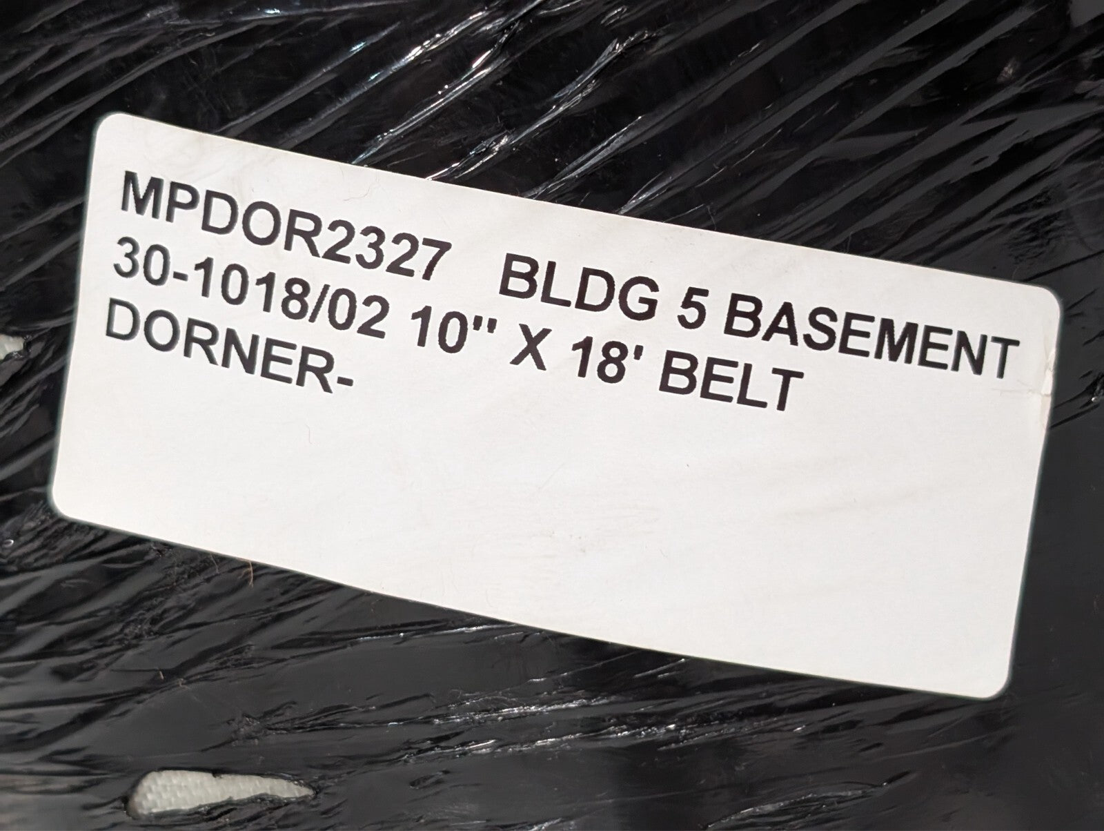 (2) Dorner 30-1018/02 10" x 18' ft Conveyor Belt White Continous MPDOR2327