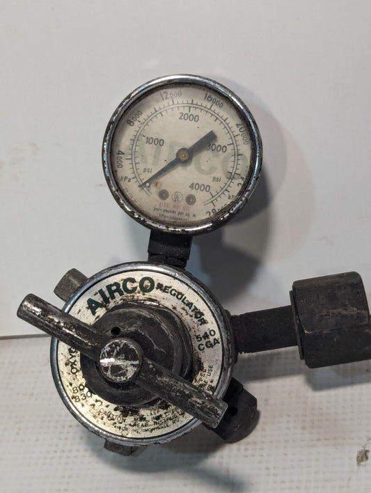 Airco 806-540/830-CGA Regulator With 4000 PSI Gauge - Free Shipping
