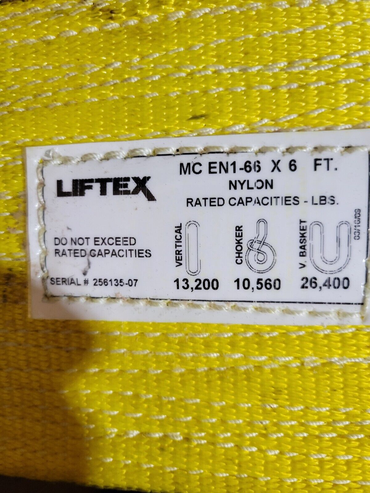 Liftex  EN1-66 x 6FT Nylon Lifting Sling, 6', 1 Ply - See Picture -Free Shipping