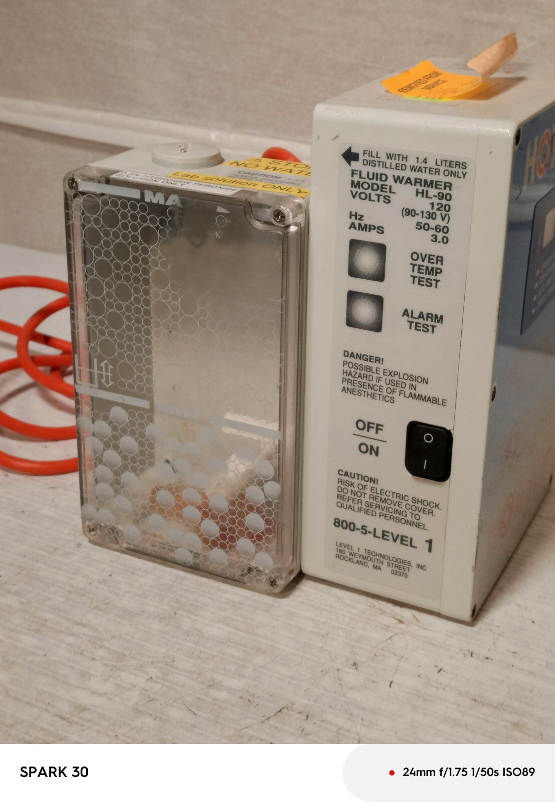 Smiths Medical Level 1 Hotline Fluid Warmer HL-90 115V