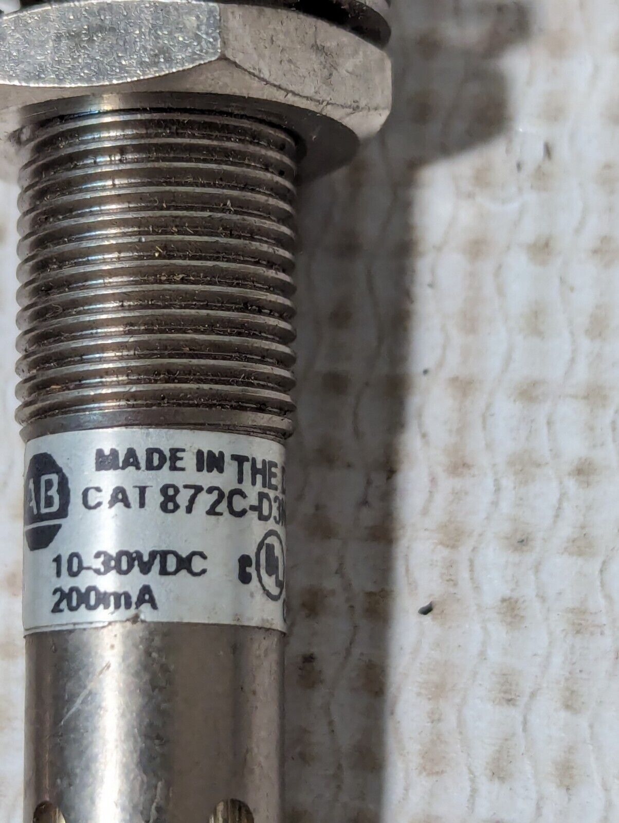 872C-D3NP12-D4 Allen Bradley Proximity Sensor, 3-wire, 10-30v Dcd- Free Shipping