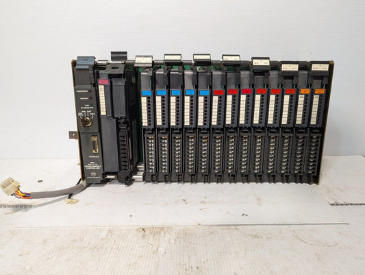 AB Bulletin 1771AD 16 Slot I/O Chassis w/Modules and PLC-2/15 Controller