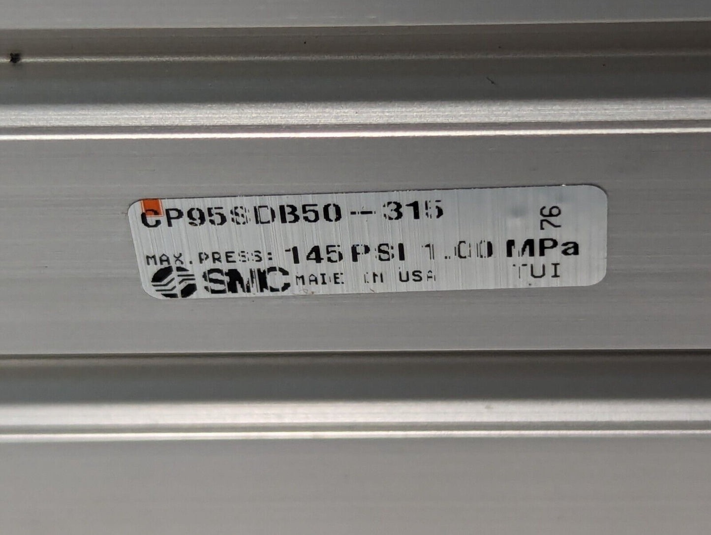 SMC CP95SDB50-315 Max. Press. 145 PSI 1.00MPa Cylinder Pneumatic - Free Shipping