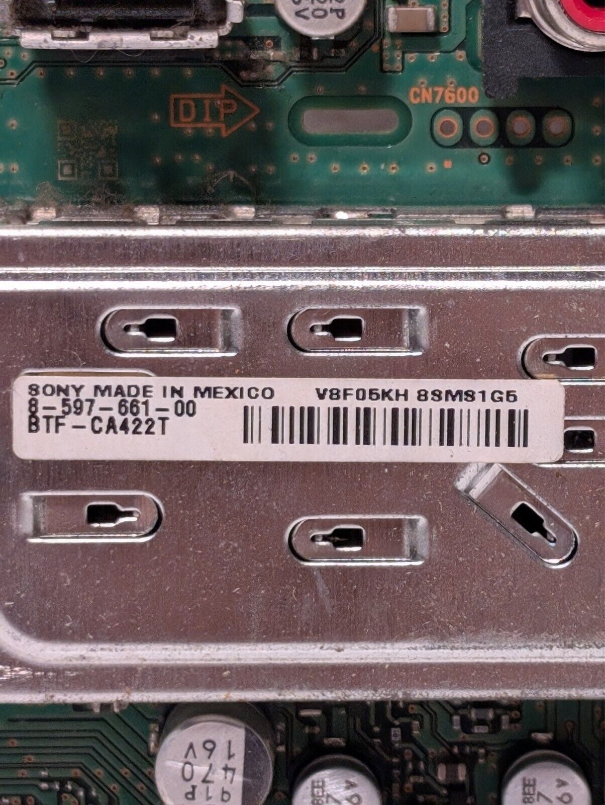 Sony Bm4 Mount Board Service 8-597-661-00-btf-ca422t A1552031a 1552031 OEM