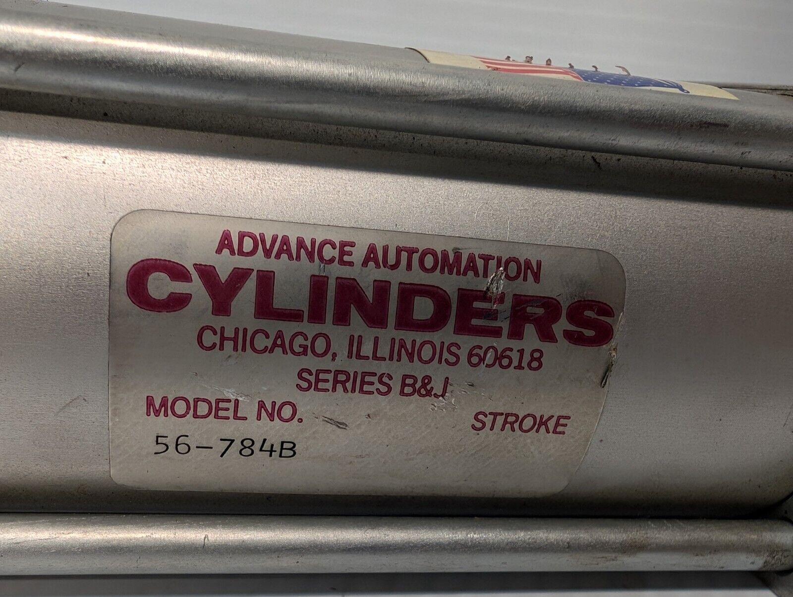 Advanced Automation Cylinder 300 56-784B stroke 3 B&J 