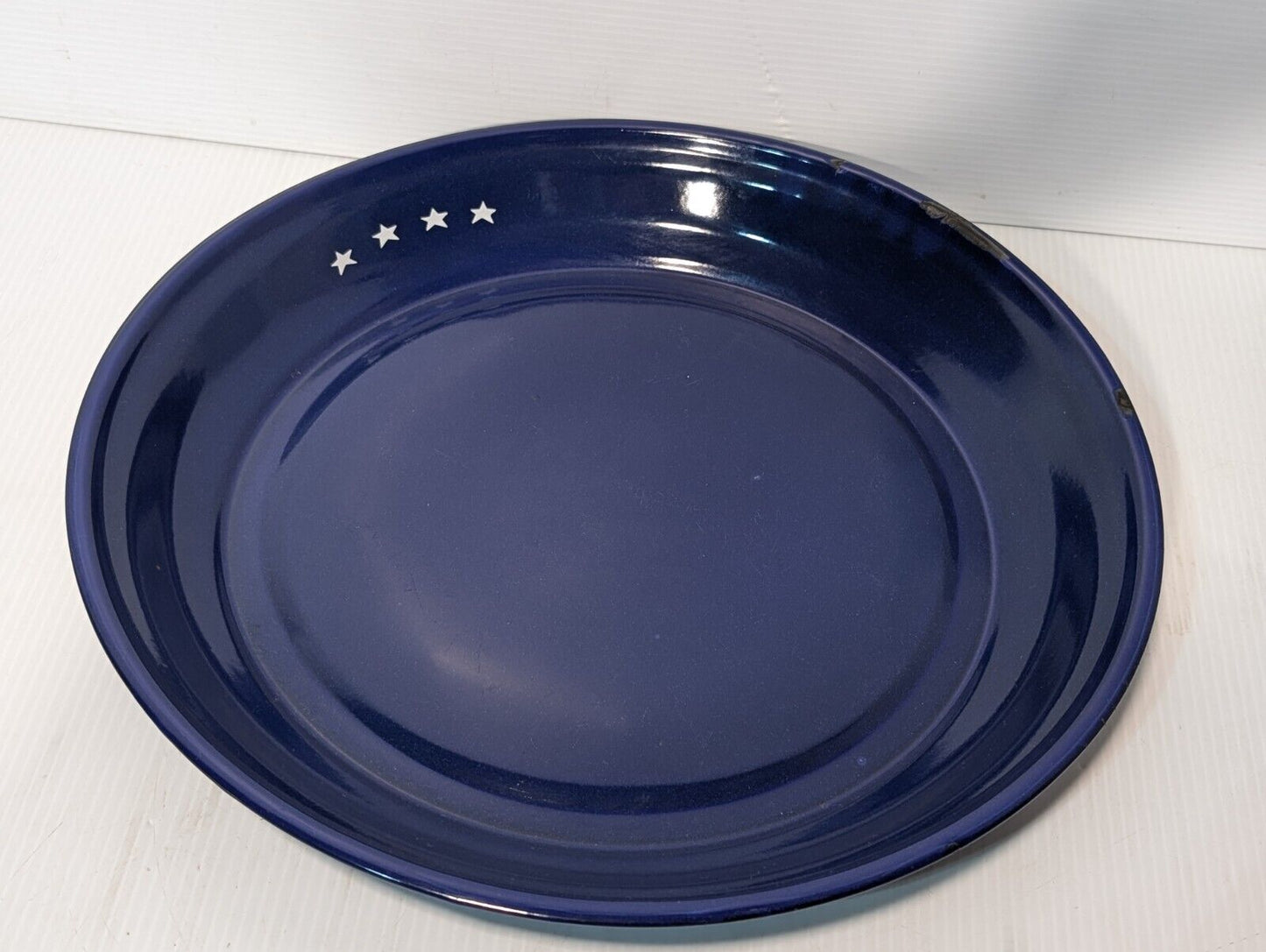 Vintage Sturdy Dark Blue TAIPRO Serving Tray, 15 3/4" inches diam- Free Shipping