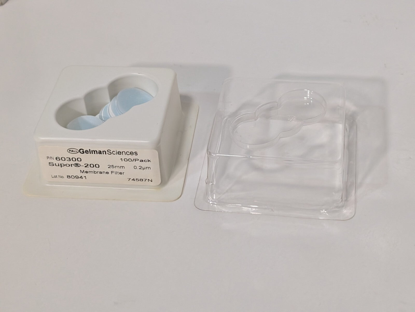 2 Packs: Pall Gelman Sciences 60300 Supor-200 Membrane Filter Discs, 25mm, 0.2μm