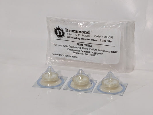 [3] NEW Drummond 4-000-051 Self Locking Filter Double Layer