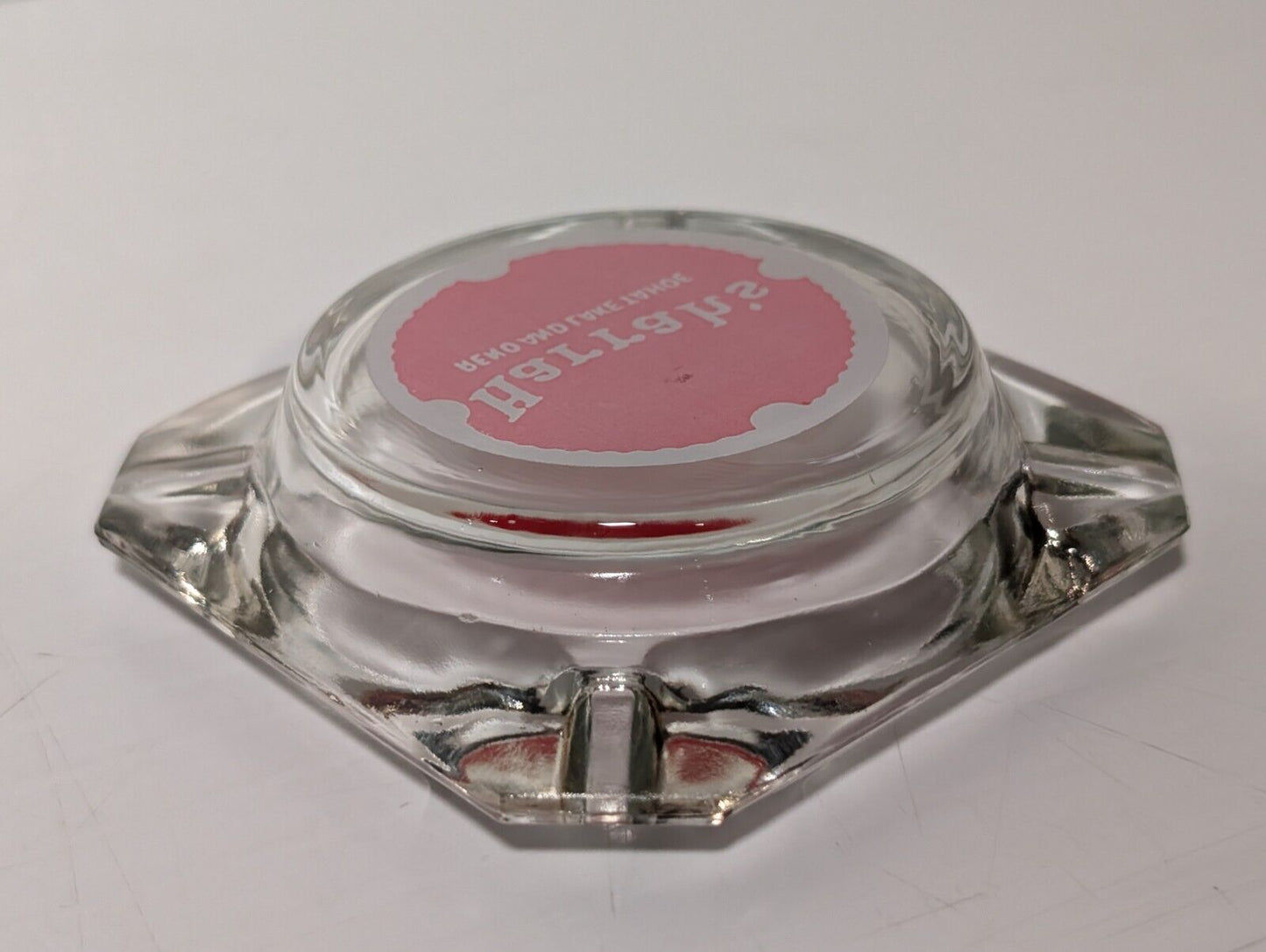 Vintage Harrah's Reno And Lake Tahoe Glass Ashtray