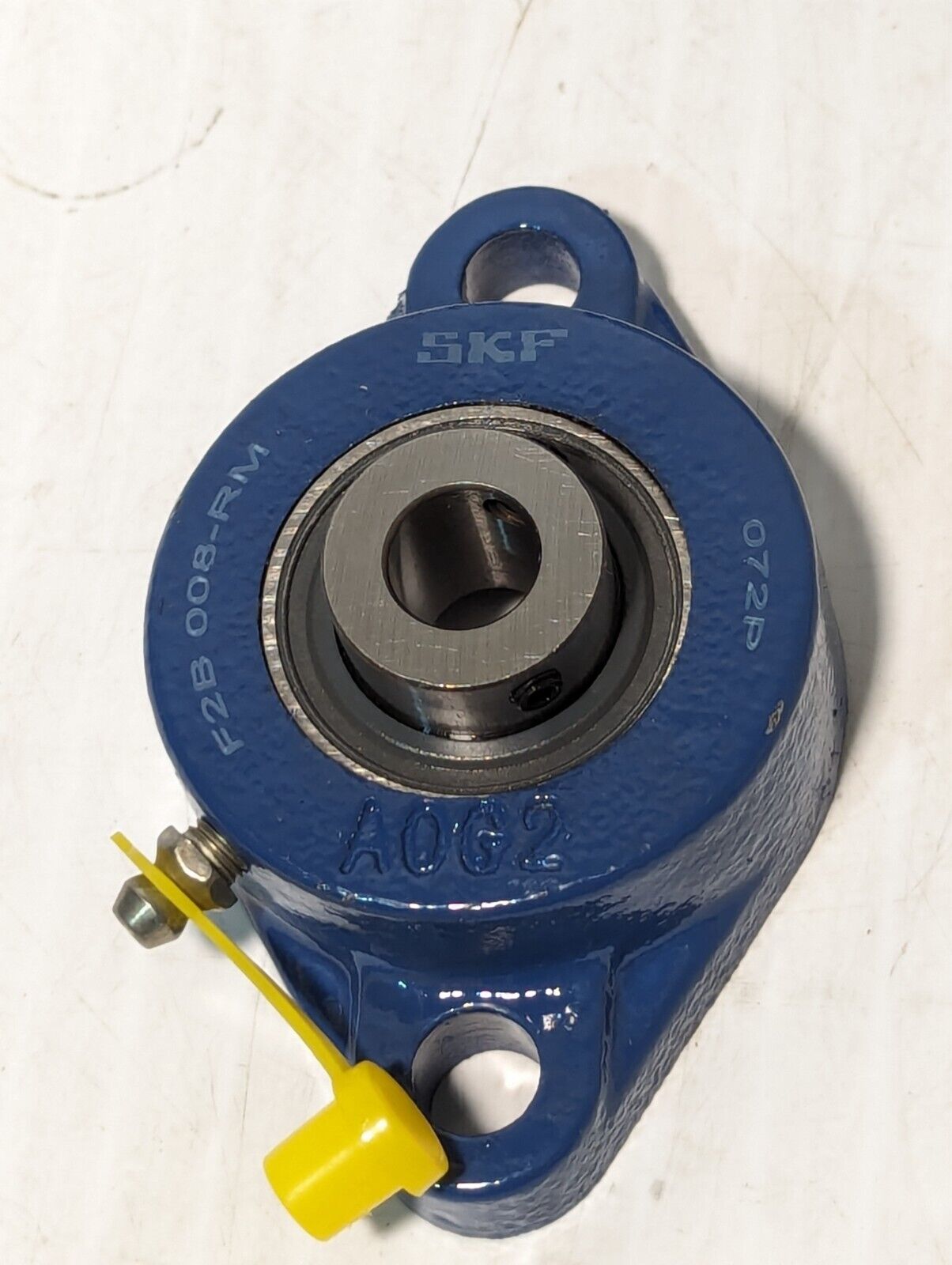 SKF F2B 008-RM Flange-Mount Ball Bearing Unit, 1/2" Bore, Cast Iron Housing