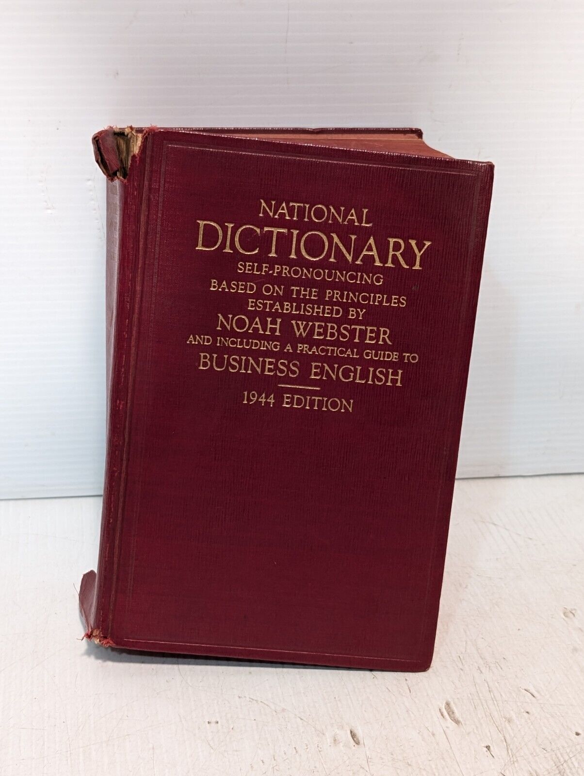 Vintage 1944 Webster National Dictionary of Business English - Free Shipping