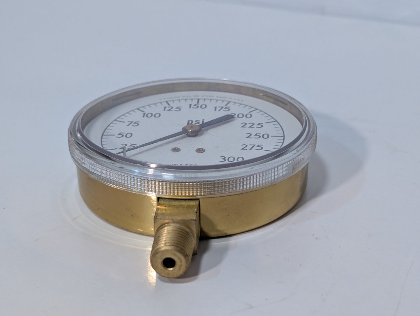 U.S. Gauge 37590 Water Pressure Gauge for Fire Protection, 0-300psi Dial Range