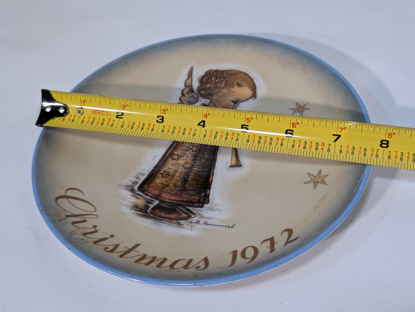 (2) Bertha Hummel Christmas Plate 1971 1972 Heavenly Angel Children