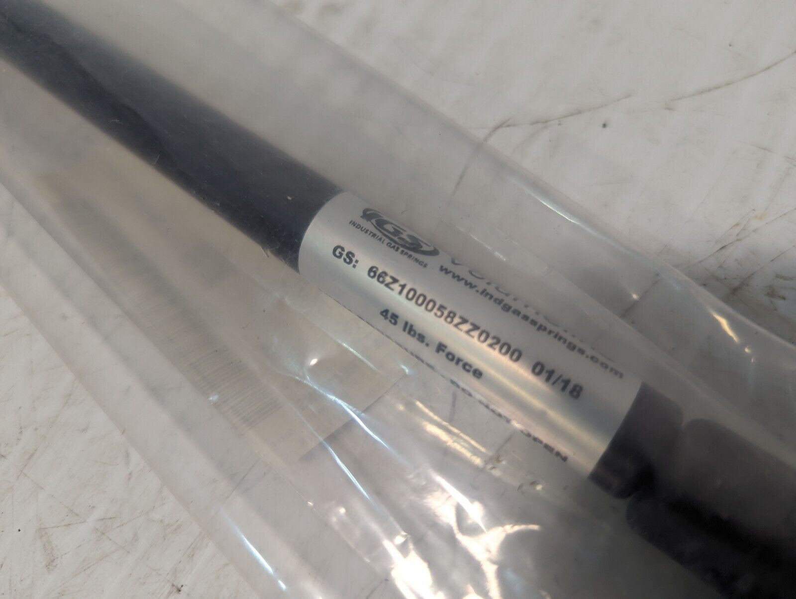 IGS 66Z100058ZZ0200 Volumeline Gas Spring 120mm Stroke, 45 lbs. Force -Free Ship