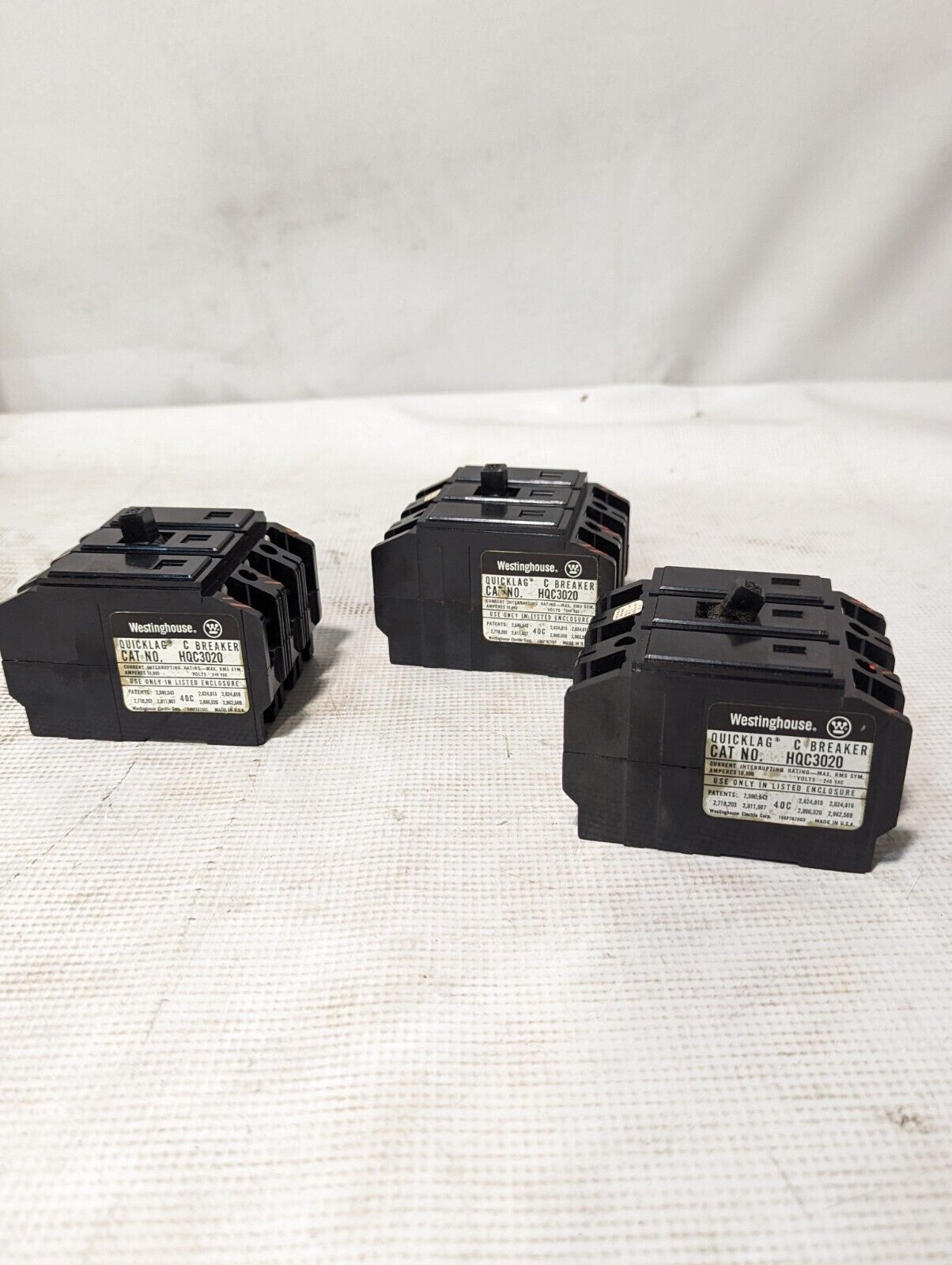 Westinghouse HQC3020 Circuit Breaker, 20A, 240VAC, 3-Pole - Free Shipping