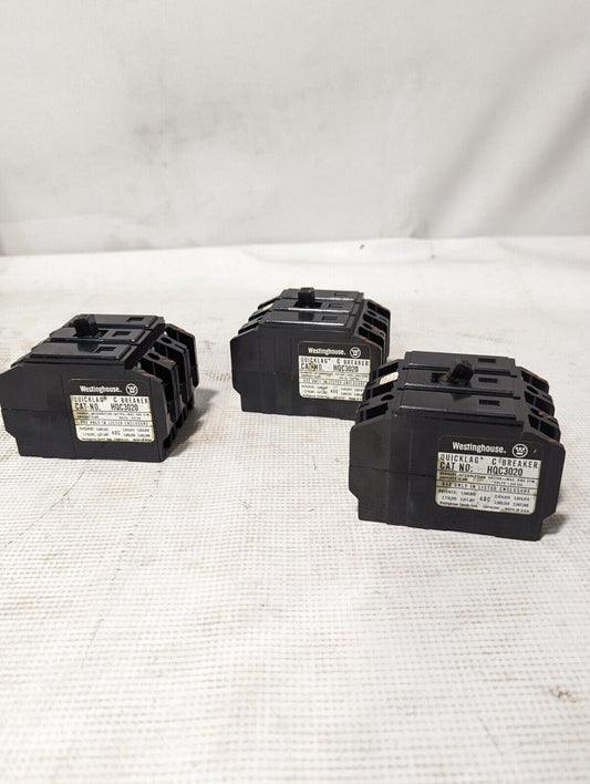 Westinghouse HQC3020 Circuit Breaker, 20A, 240VAC, 3-Pole - Free Shipping
