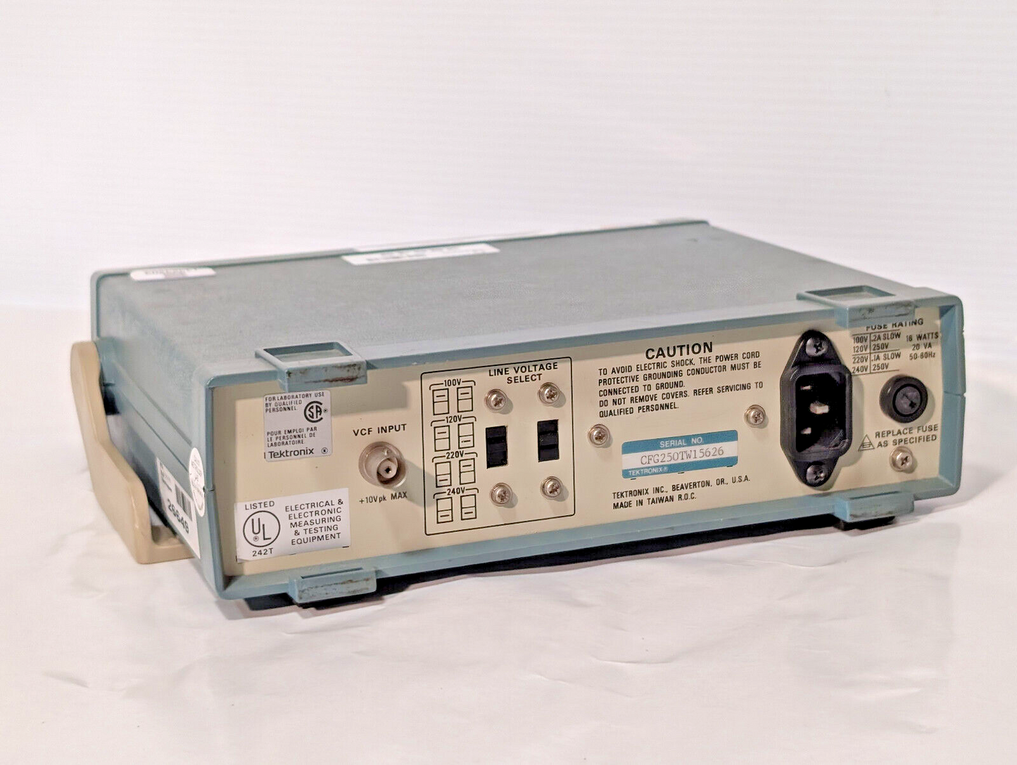 Tektronix CFG250 Function Generator with Power Cord 2MHz
