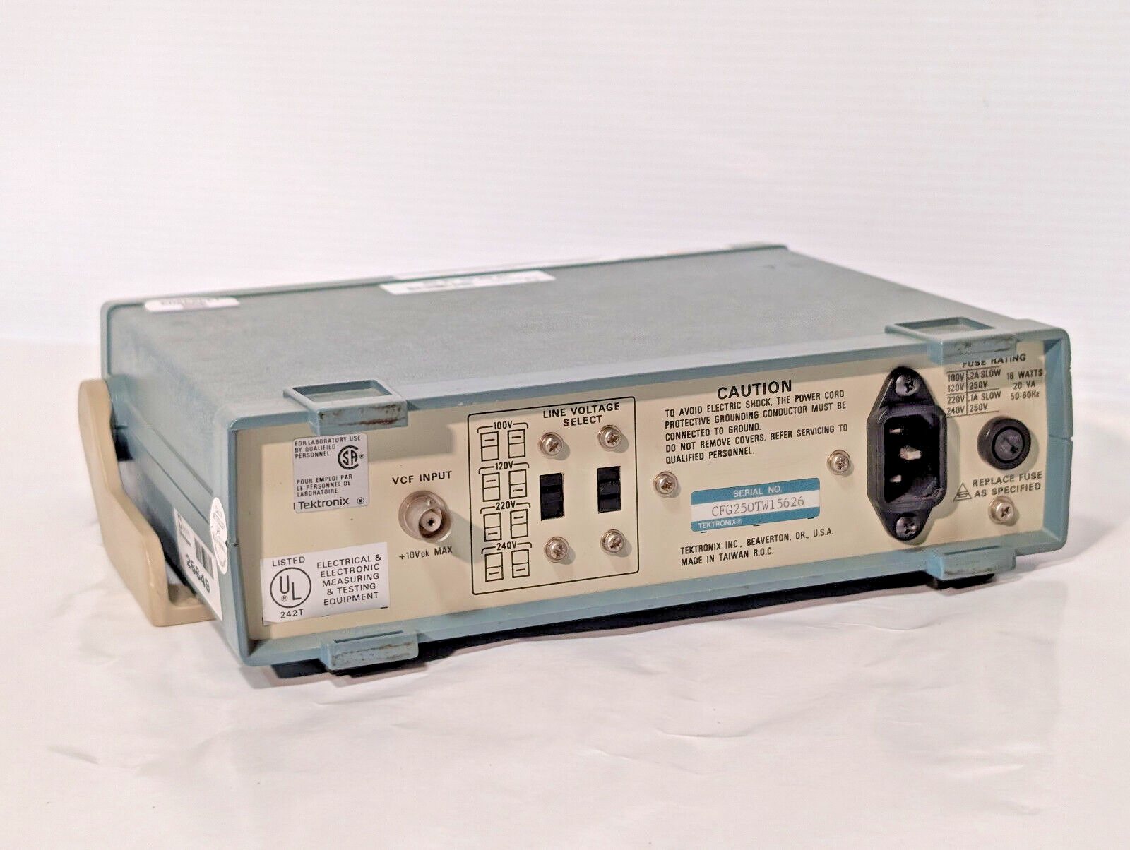 Tektronix CFG250 Function Generator with Power Cord 2MHz
