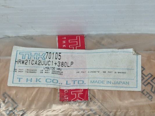 THK HRW21CA2UUC1+380LP Bearing Block With Linear Rail - Free Shipping