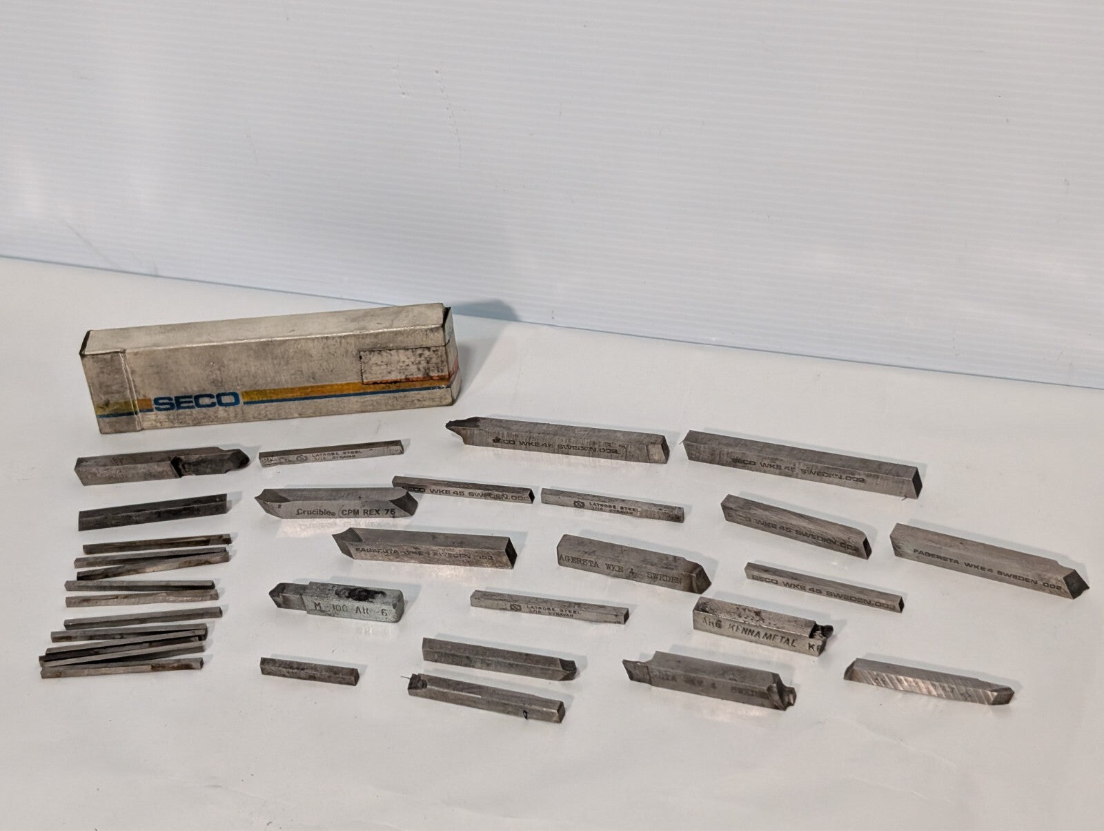 (30) Seco WKE 45 Cobalt (and other) Rectangular Tool Bit Blanks
