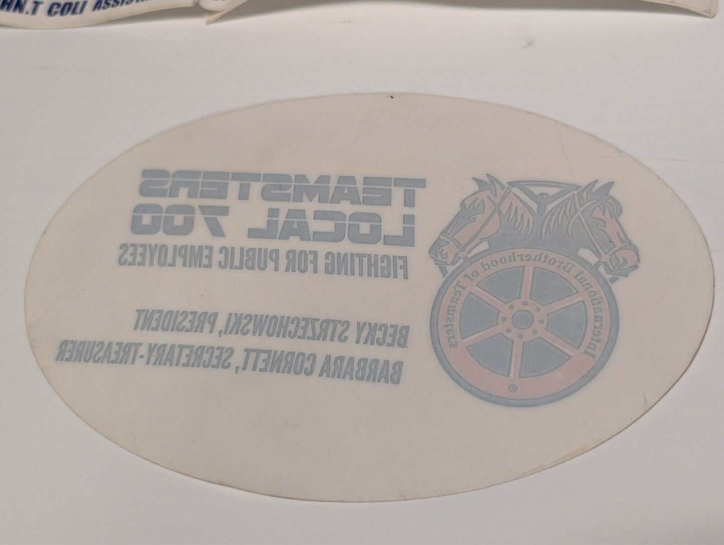 Teamsters Local 700 License Plate Bumper Stickers Paraphernalia