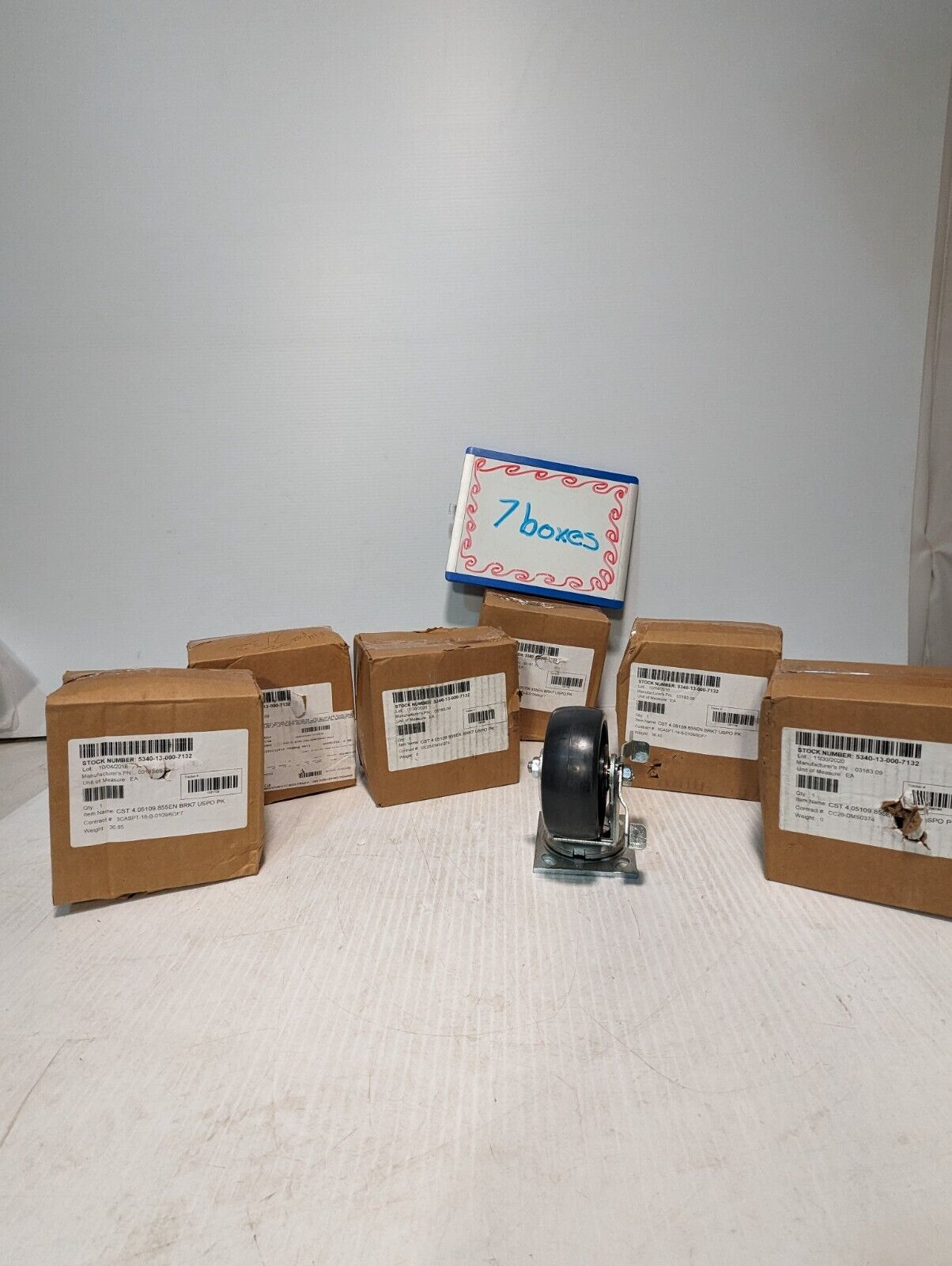 Colson Caster 5"x2" 360° Swivel Brake 1000lb 4.05109.855E BRK7 - Free Shipping