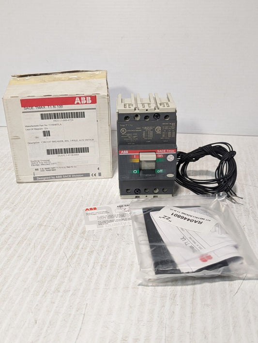 ABB T1N040TL SACE Tmax Circuit Breaker, 40A, 3Pole, 480 VAC - Free Shipping