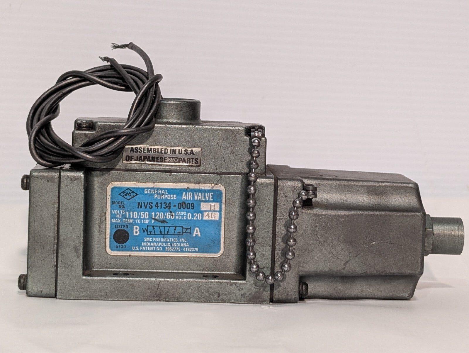 SMC NVS 4134-0009D Directional Air-Operated Solenoid Valve