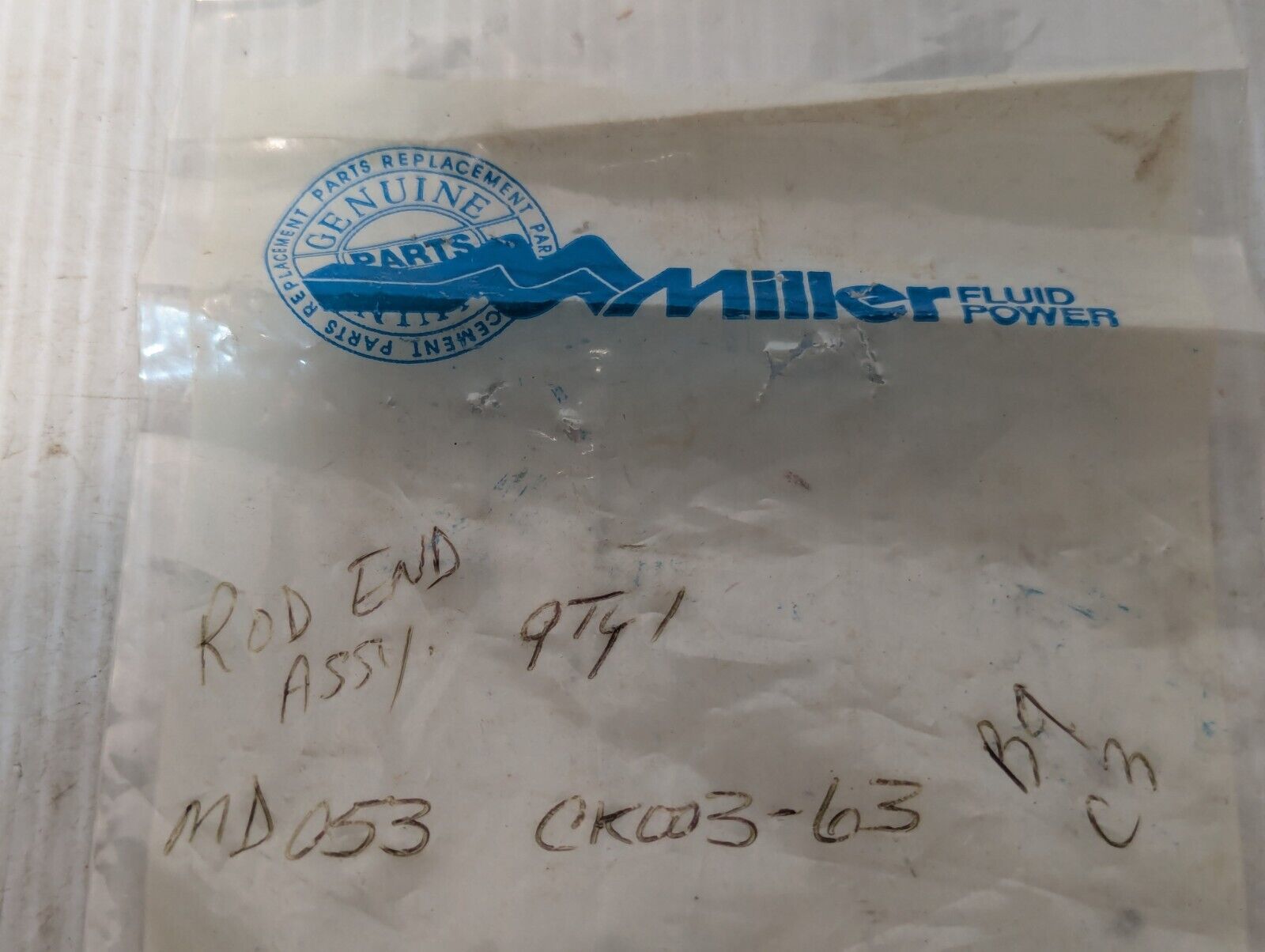 Miller 053-CK003-63 Cap End Cushion Seal Kit - Free Shipping