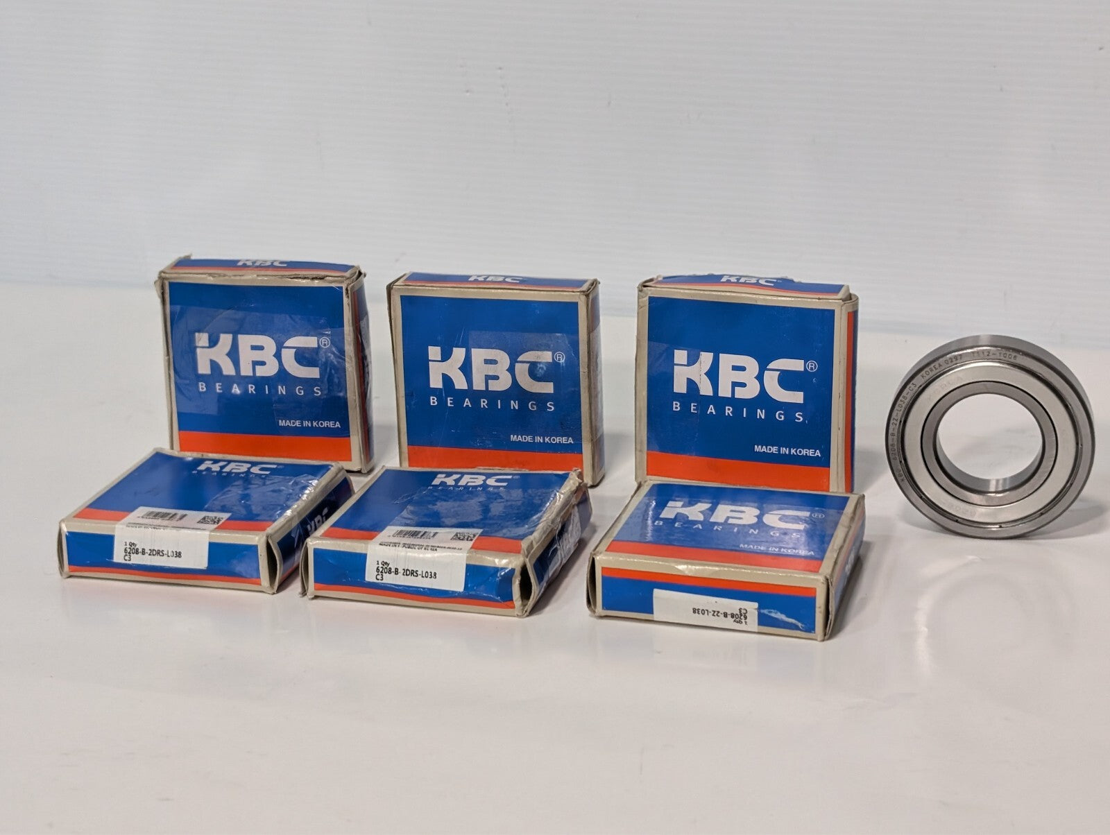 (2) KBC 6208-B-2Z-L038 Groove Ball Bearing