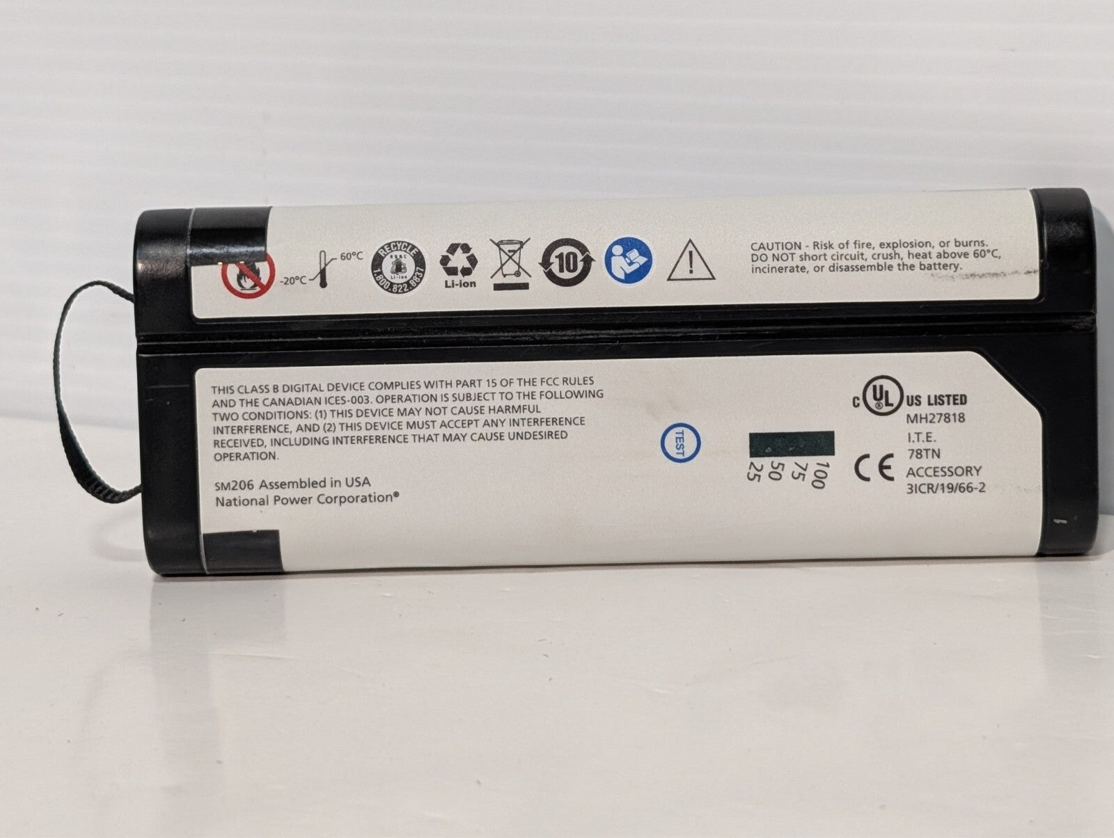 Verathon 0400-0126 11.1V 51Wh Rechargeable Battery for SM-206 0400-0126