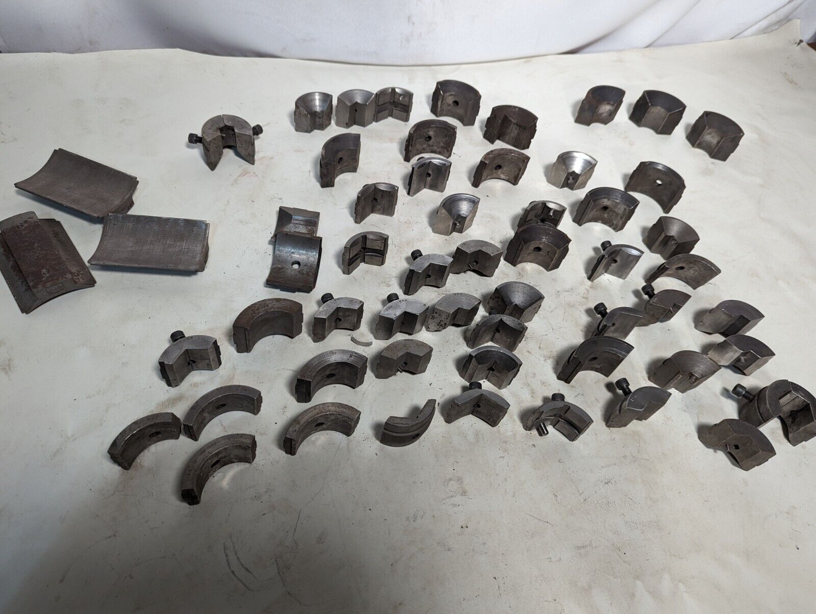 Lot of collet pads as pictured: some complete sets, some incomplete