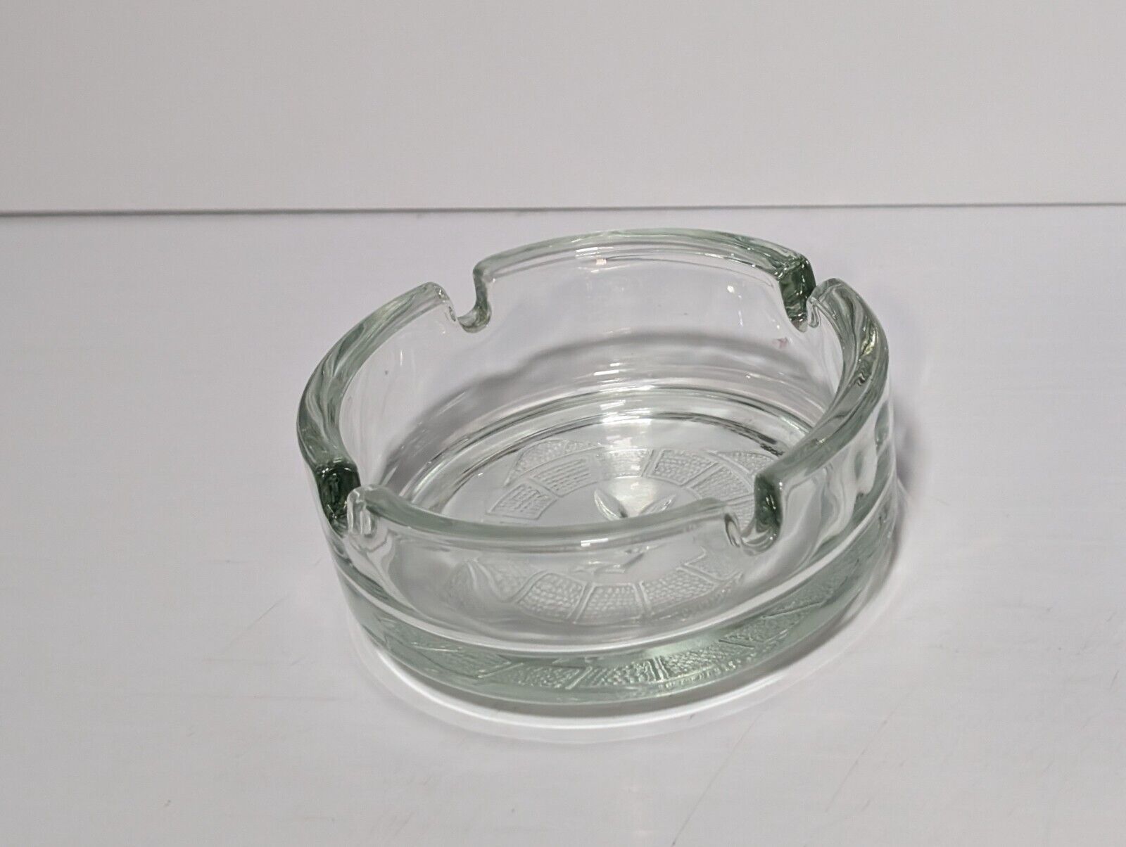 Vintage Playboy Club Clear Glass Bunny Logo Ashtray
