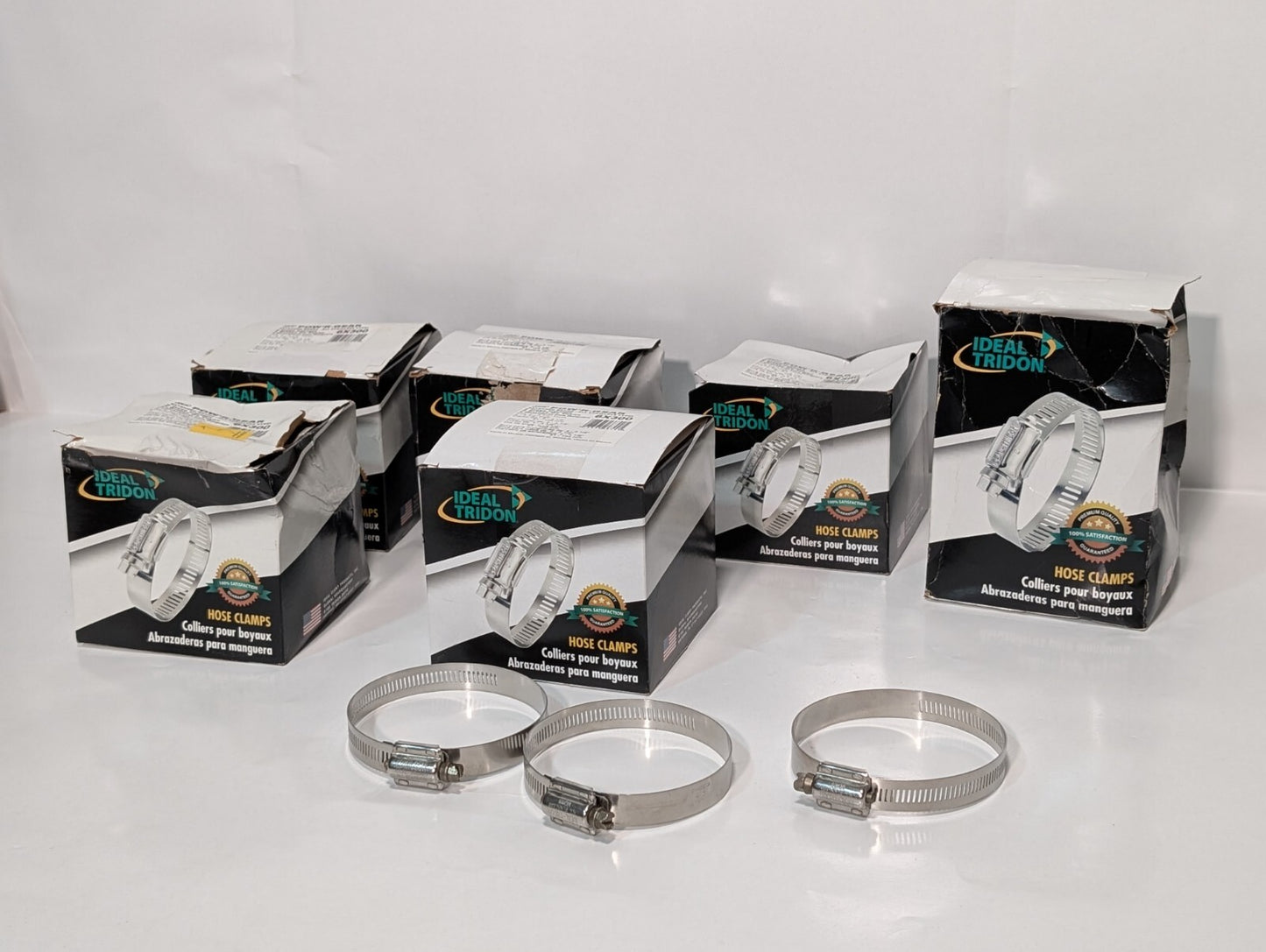 [35] Ideal Tridon Pow'r-Gear 6X300 Hose Clamp Size 412, Extended Range Stainless