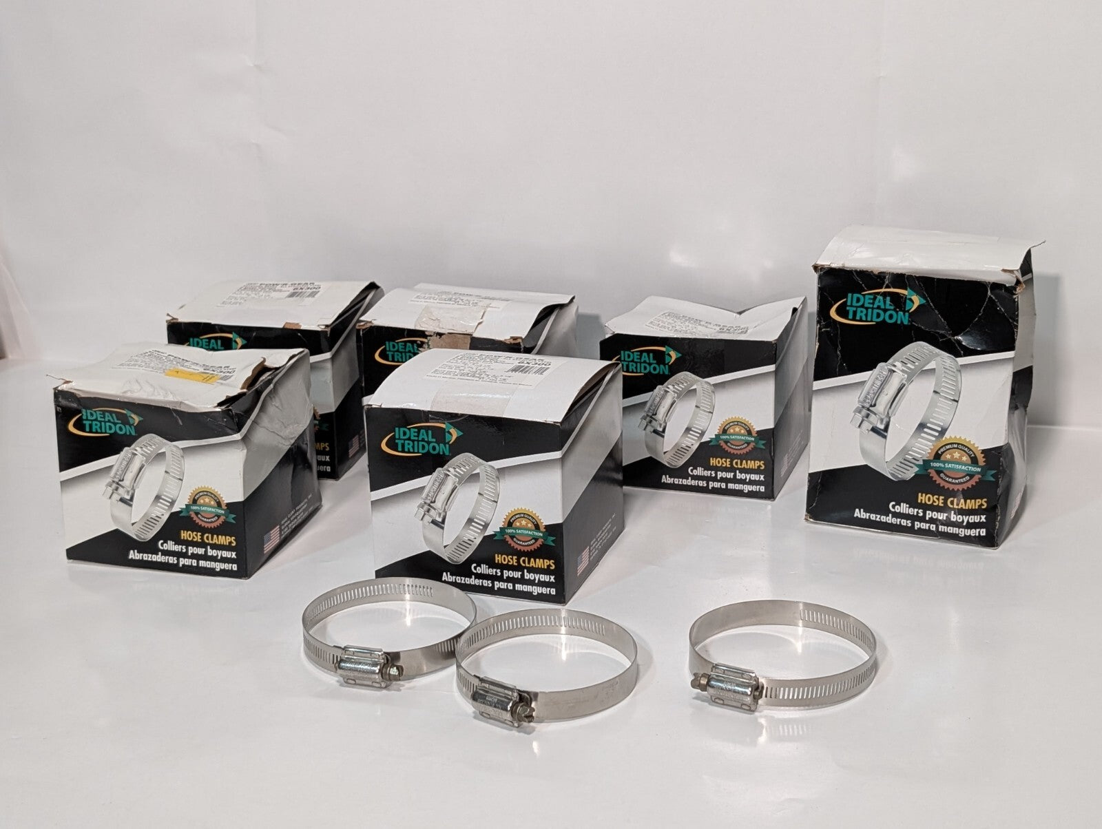 [35] Ideal Tridon Pow'r-Gear 6X300 Hose Clamp Size 412, Extended Range Stainless