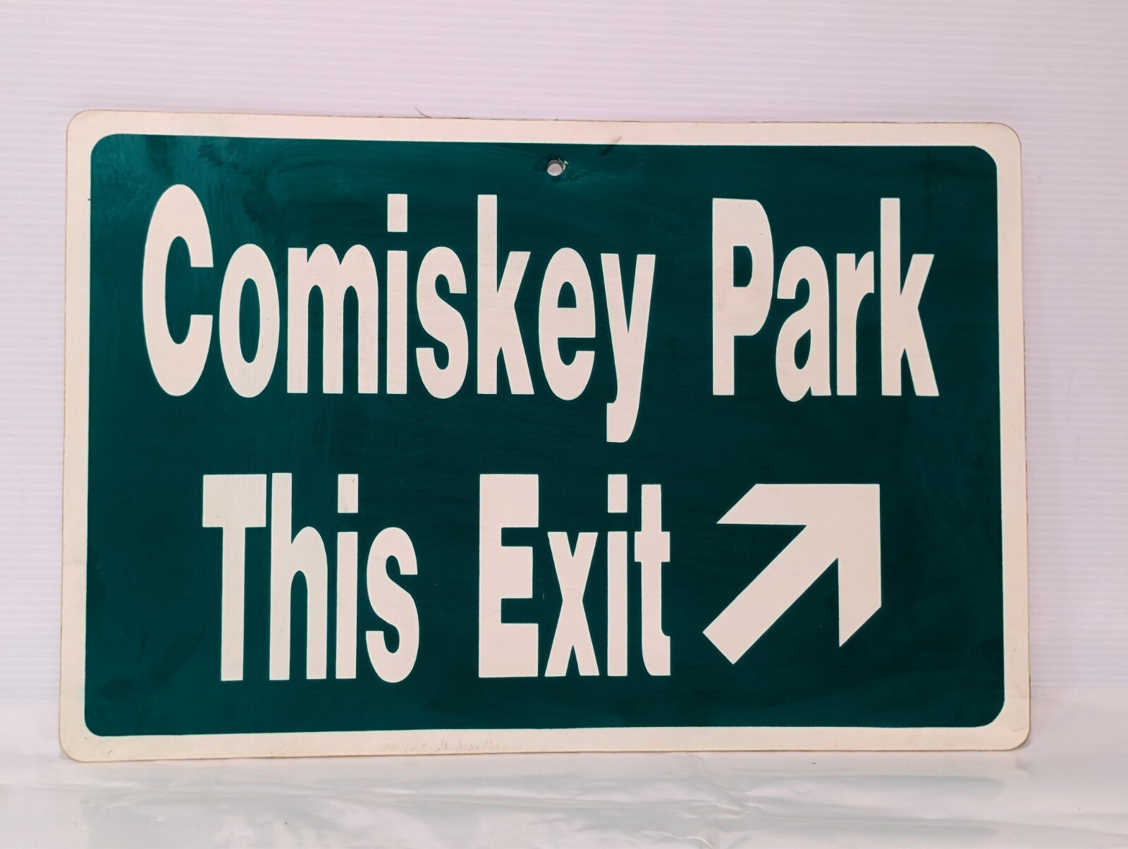 Vintage Comiskey Park White Sox Stadium Exit Sign