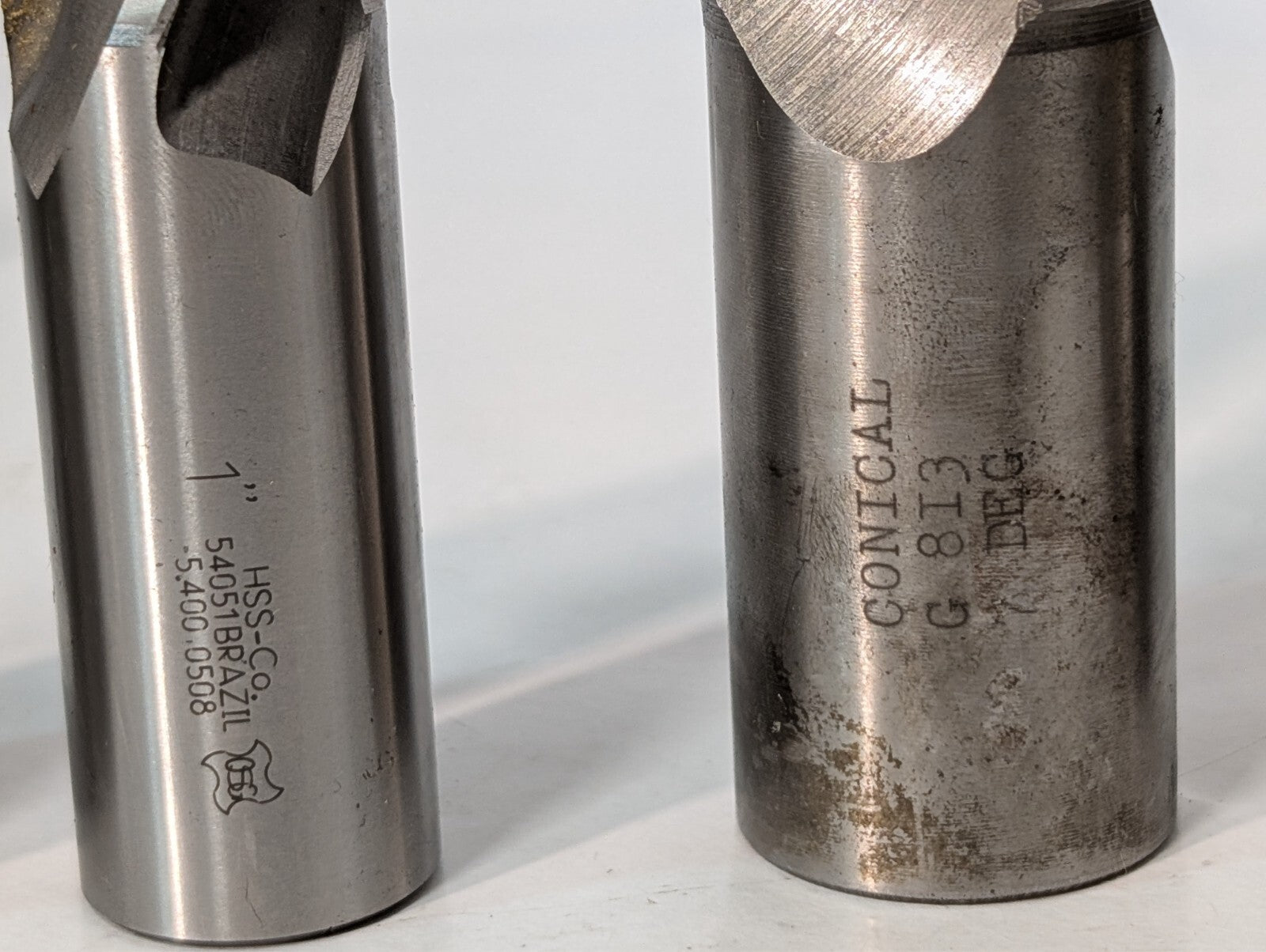 (12) End Mills and Tap, Sossner Widia Conical, See Photos for Specs.