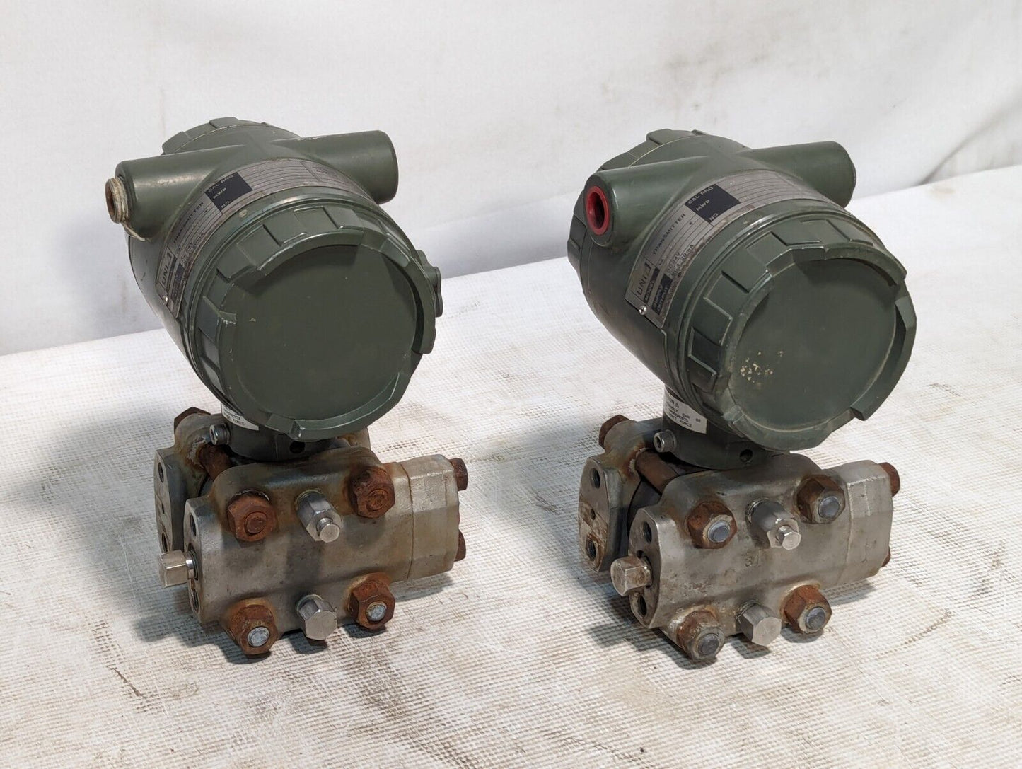 Yokogawa Uni 43F-SBS3/FMF1 pressure transmitter, 24VDC in, 0-400PSIG, 500PSI MWG
