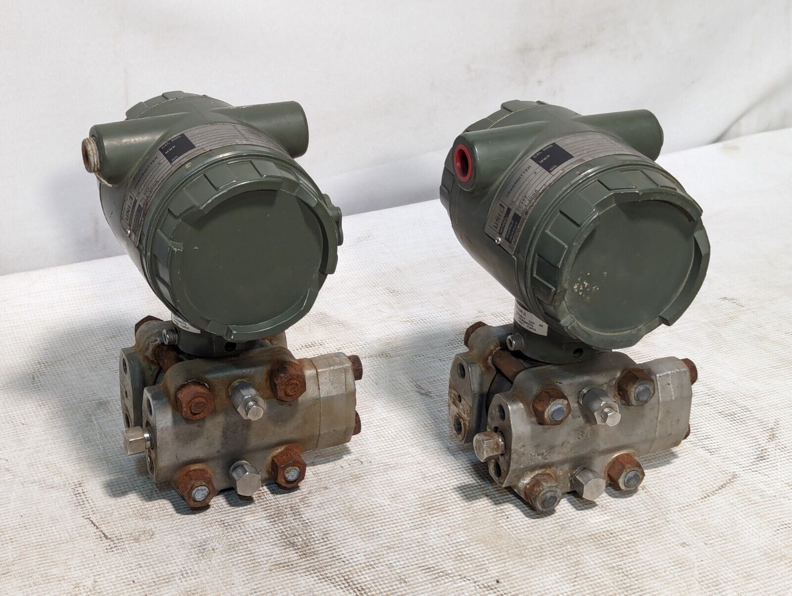 Yokogawa Uni 43F-SBS3/FMF1 pressure transmitter, 24VDC in, 0-400PSIG, 500PSI MWG