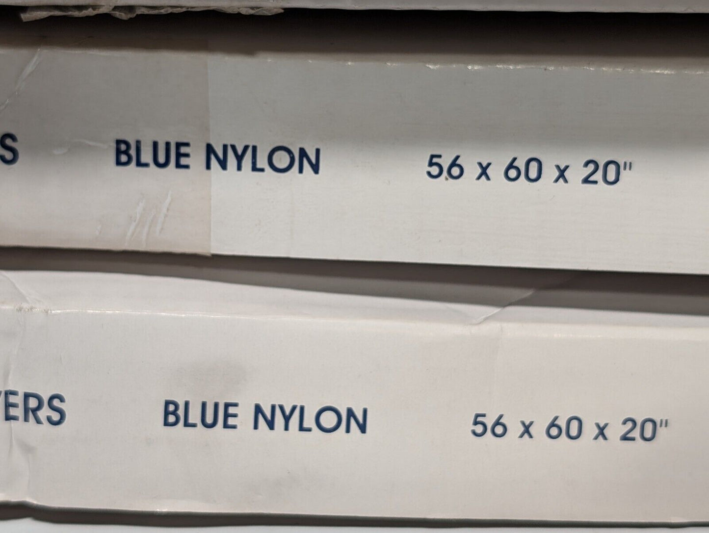 Uline S-17935 Nylon Clothes Rack Cover - Blue, (56x60x20 inches) in original box