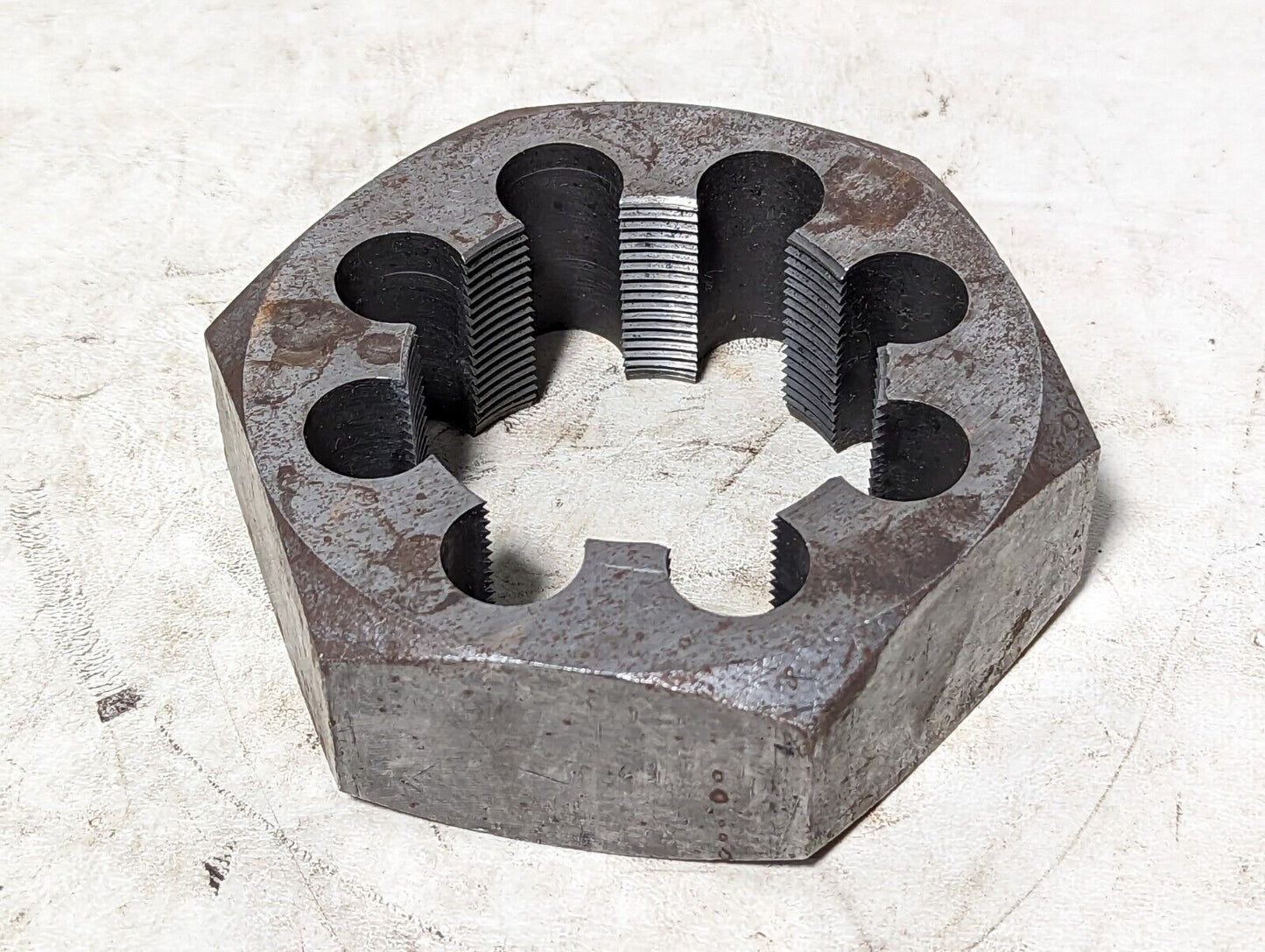 2-3/4-12 hex rethreading die