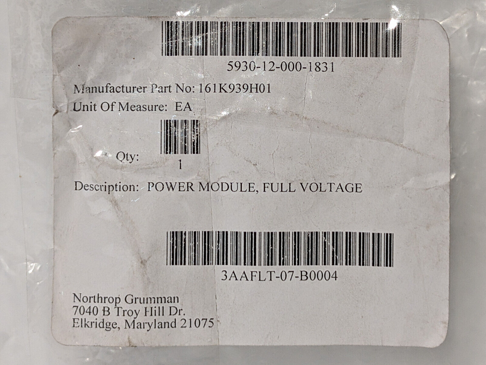 Allen Bradley 800T-N330 Bulletin 800T Input Power Module, 240 VAC