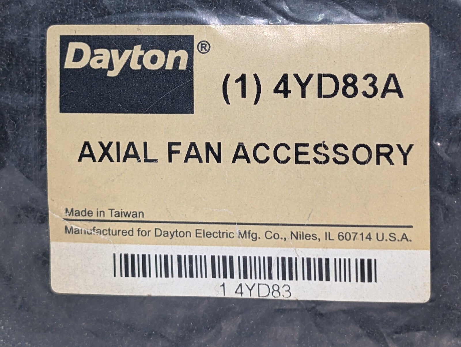 [3] Dayton 4YD83A Axial Fan Accessory