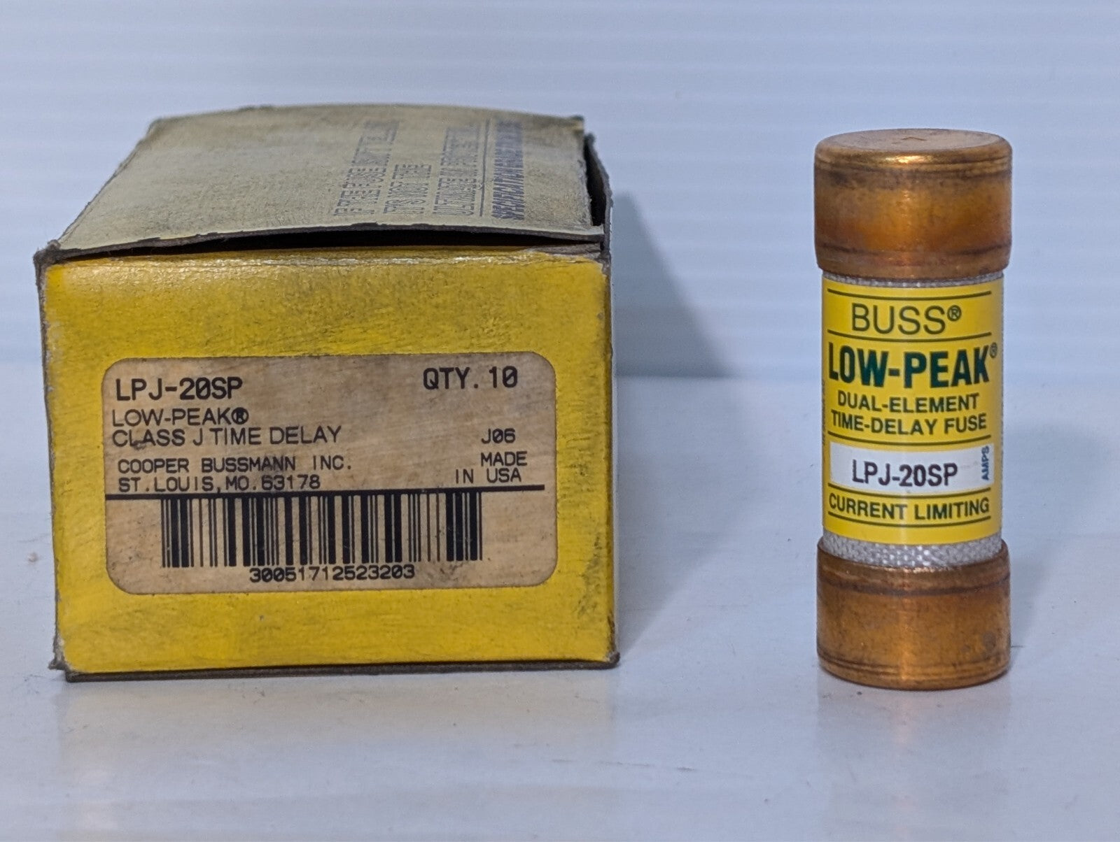 (10 Pack) Bussmann LPJ-20SP 20A 300V Fuse